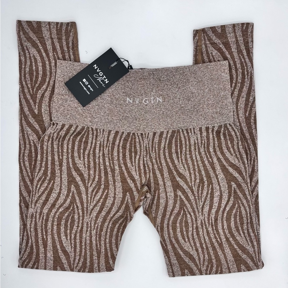 NVGTN Brown Zebra-Print Leggings
